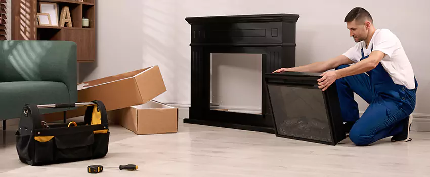 Old Rusted Metal Fireplace Repair And Replacement in Matteson, IL