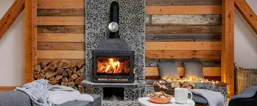 Thelin Hearth Products Direct Vent Gas Stove Fireplace Inspection in Matteson, Illinois